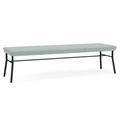 Mingle 3 Seat Bench in Premium Vinyl Upholstery