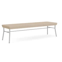 Mingle 3 Seat Bench in Premium Vinyl Upholstery