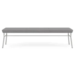 Mingle 3 Seat Bench in Premium Vinyl Upholstery