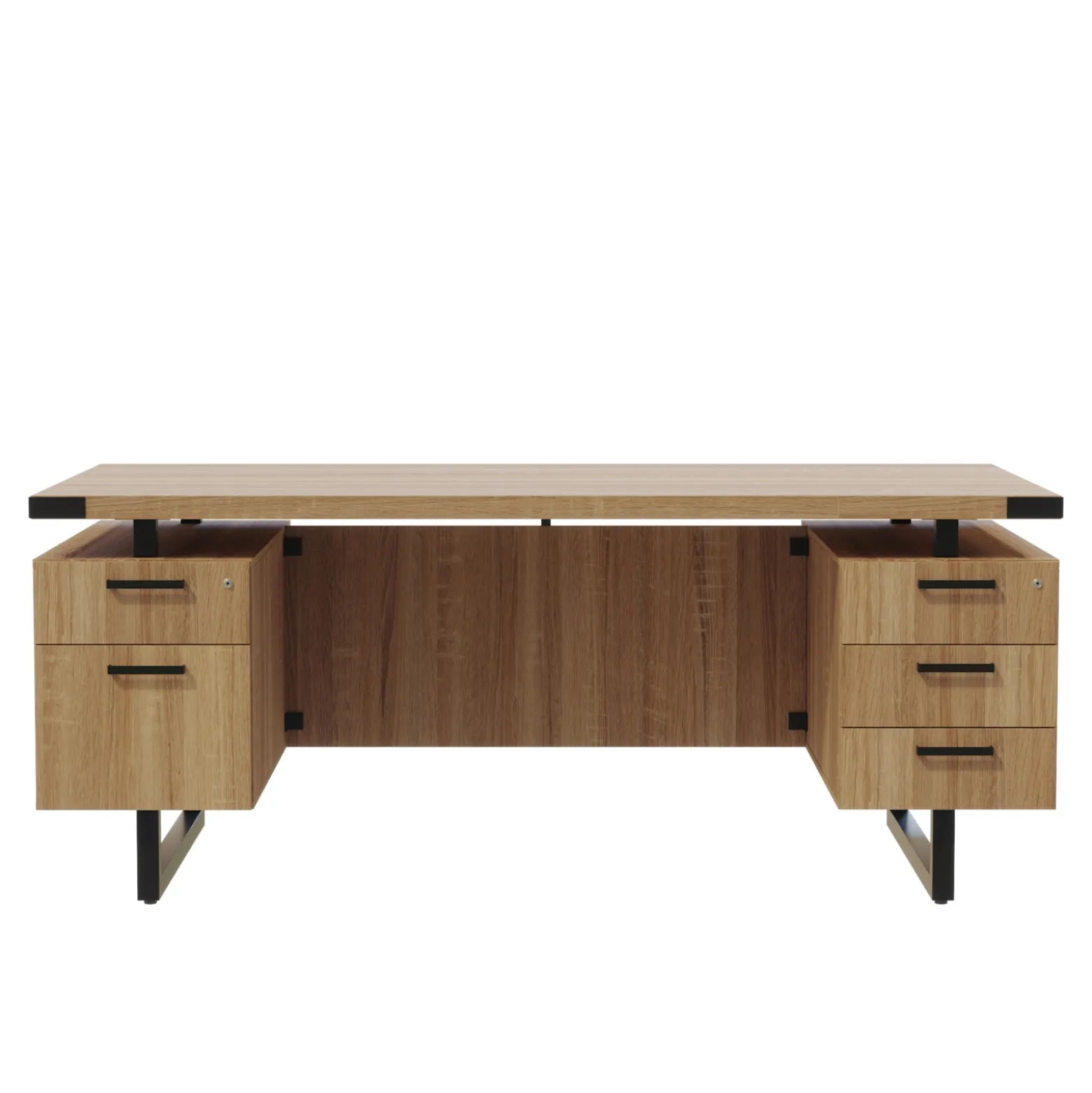 Mirella Double Pedestal Desk - 72"W