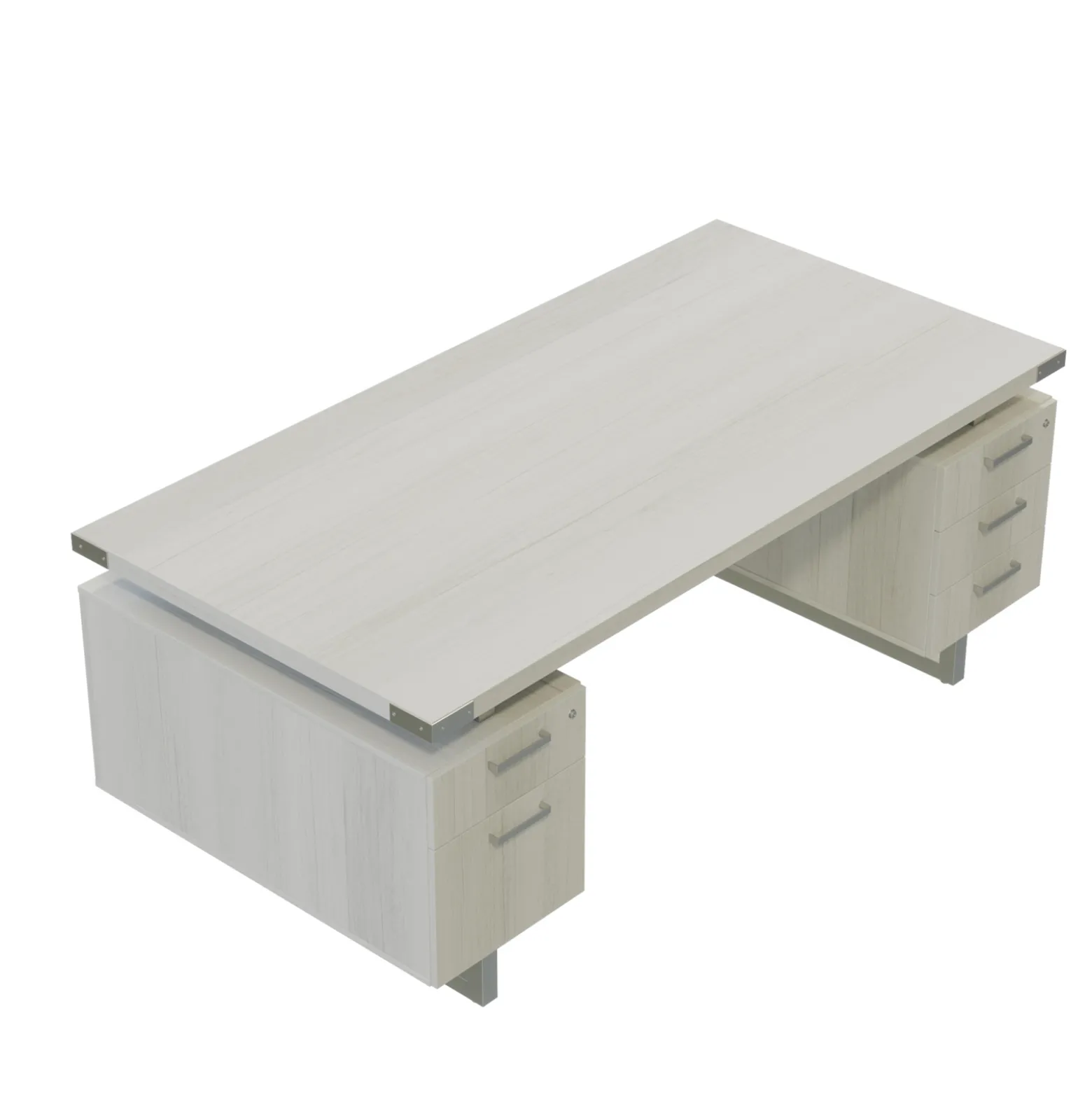 Mirella Double Pedestal Desk - 72"W