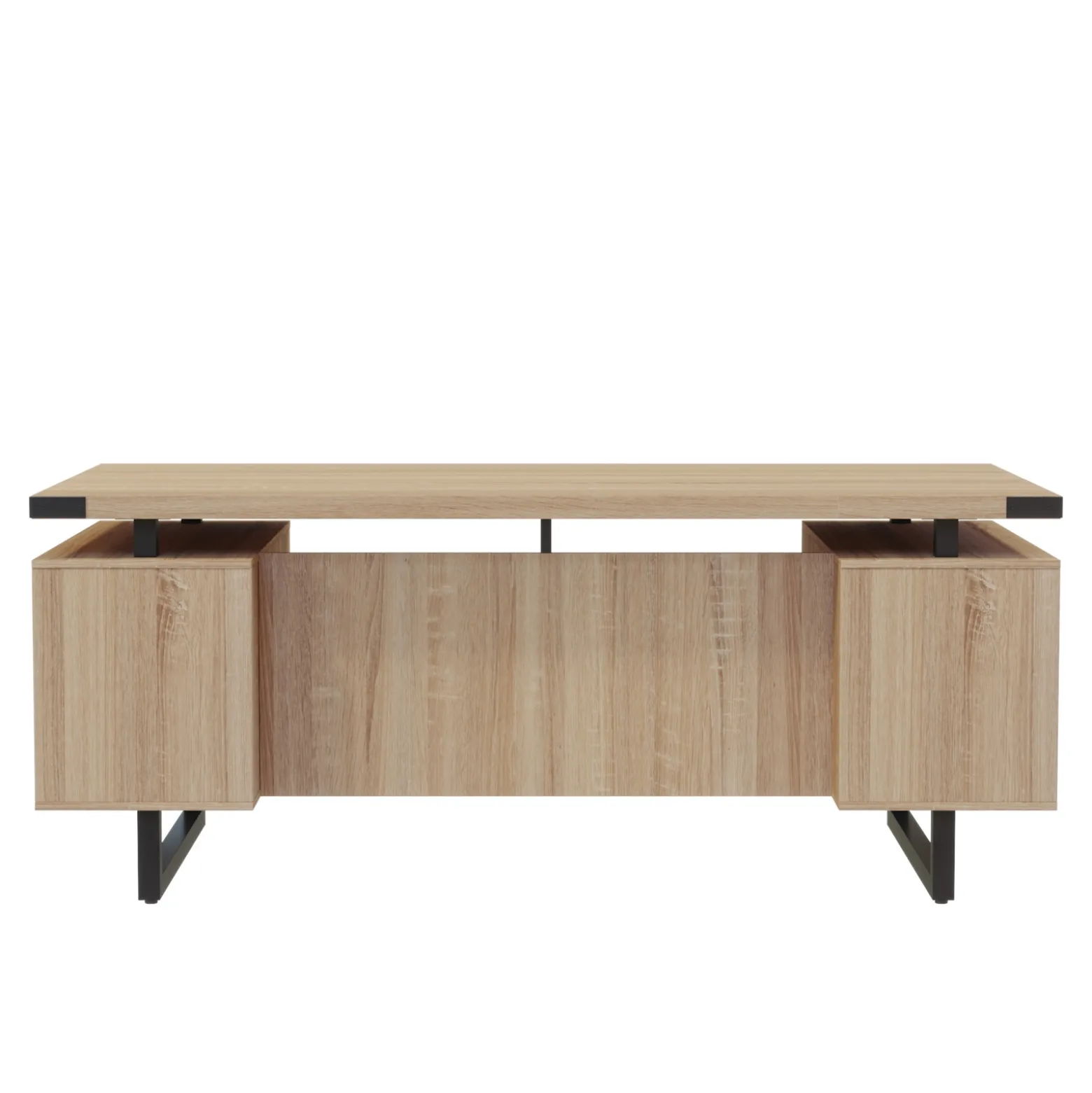 Mirella Double Pedestal Desk - 72"W