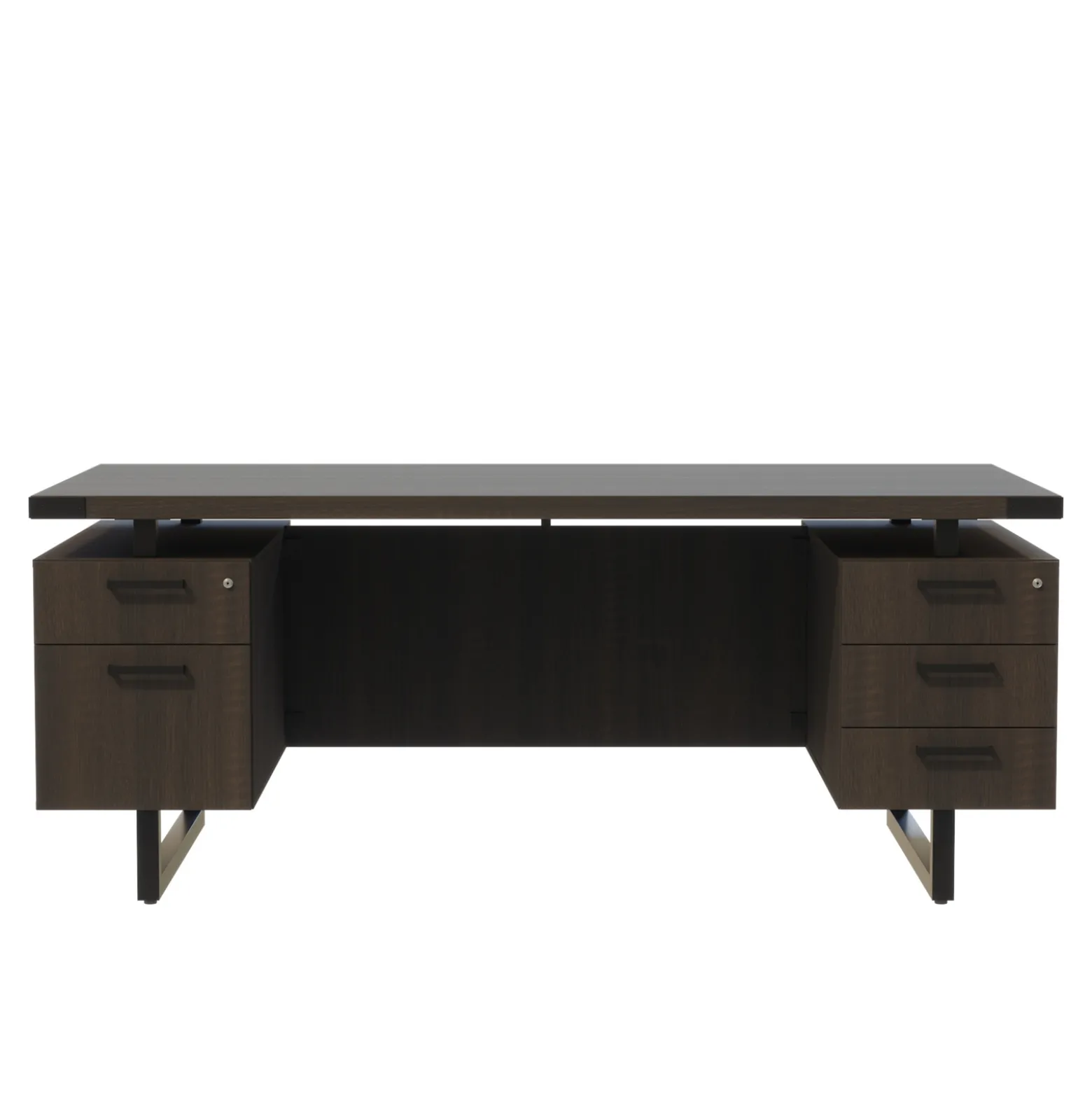 Mirella Double Pedestal Desk - 72"W