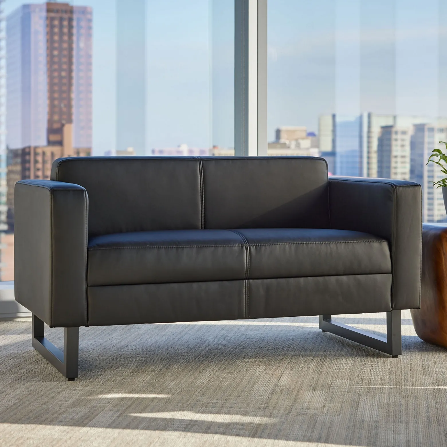 Mirella Loveseat w/ Metal Legs