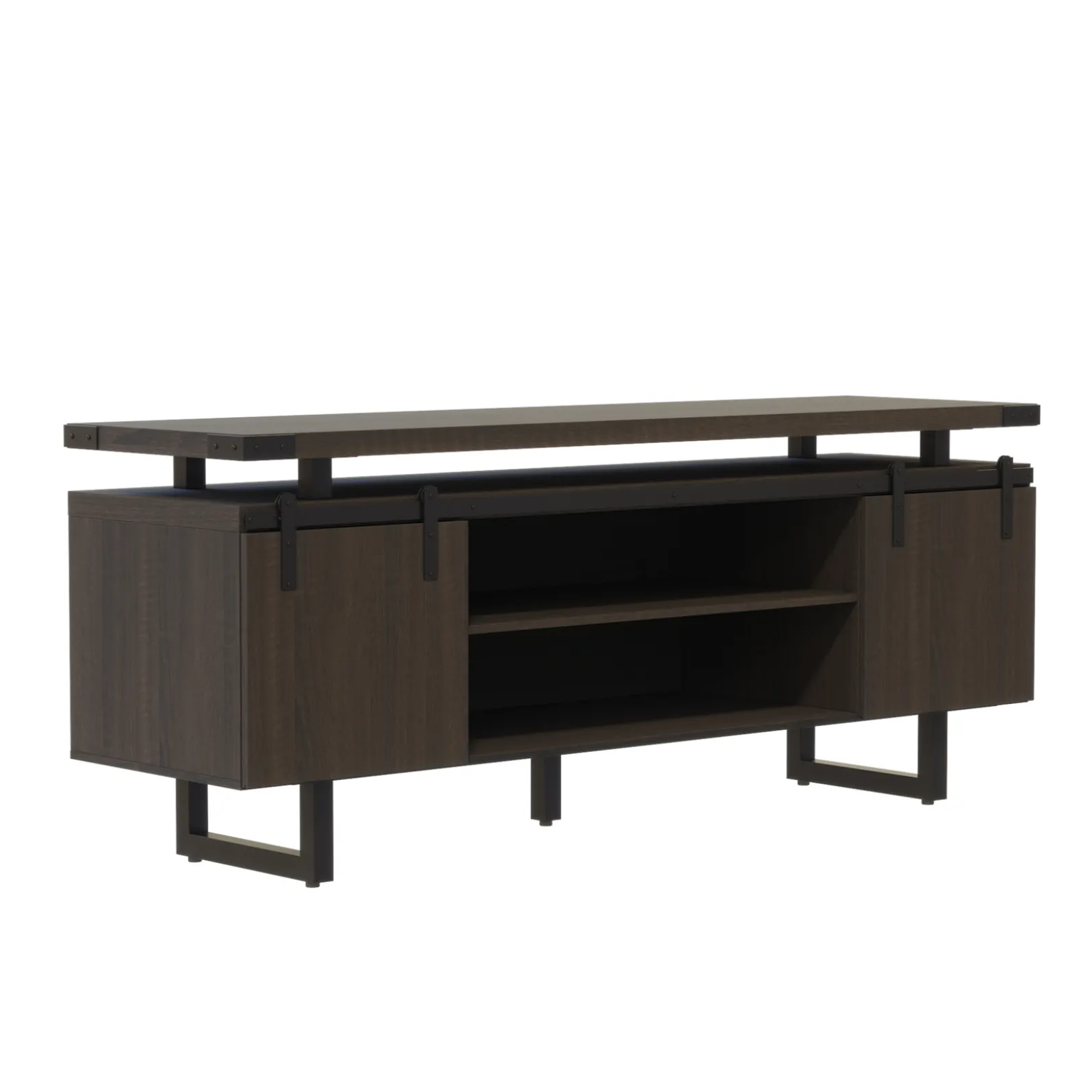 Mirella Low Wall Cabinet w/ Doors - 72"Wx20"Dx29.5"H