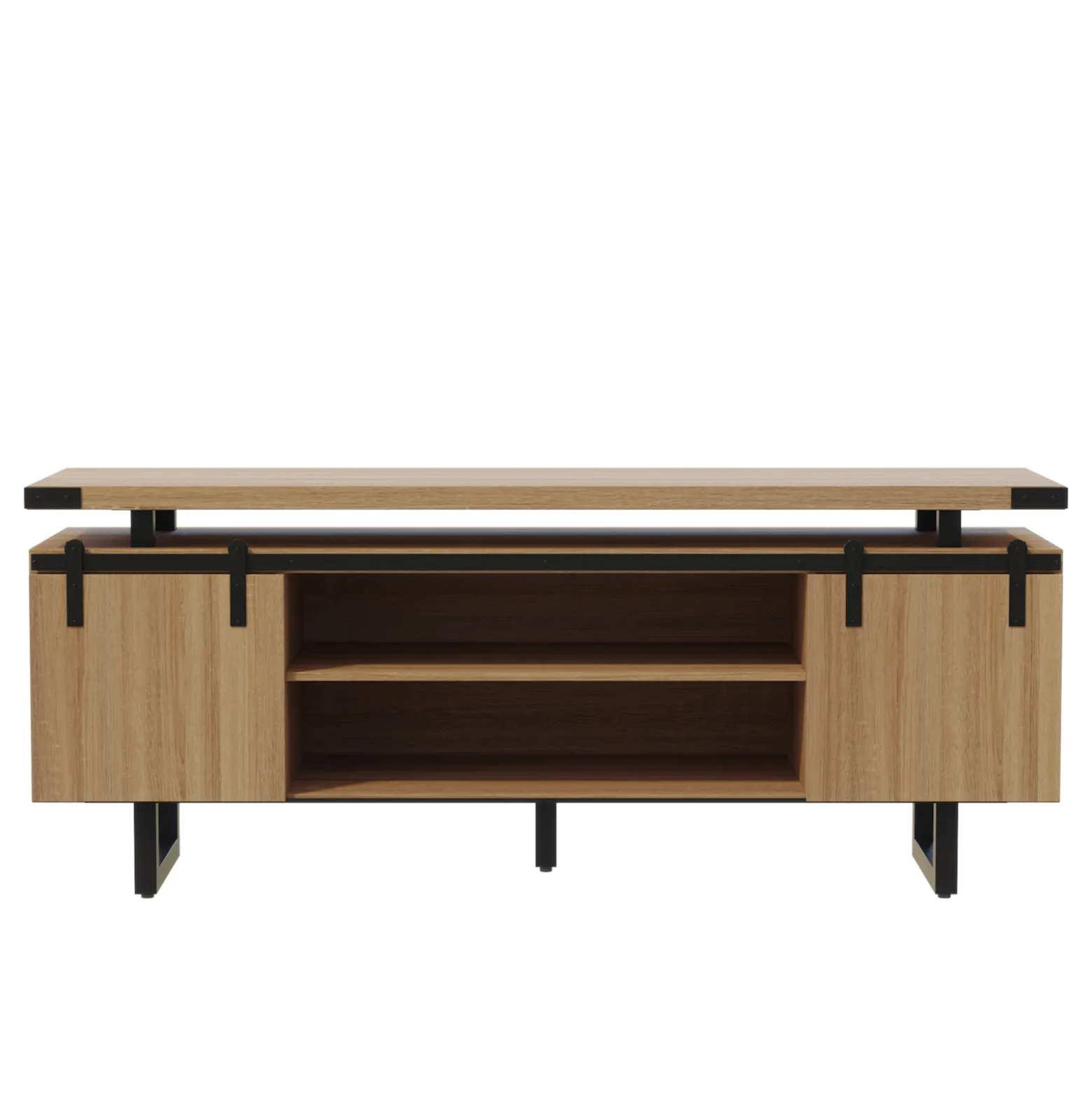 Mirella Low Wall Cabinet w/ Doors - 72"Wx20"Dx29.5"H
