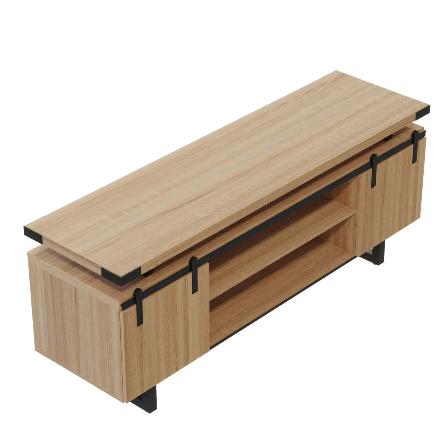 Mirella Low Wall Cabinet w/ Doors - 72"Wx20"Dx29.5"H