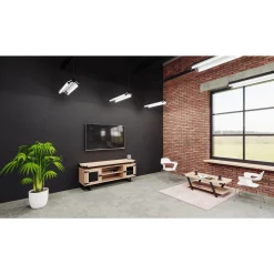 Mirella Low Wall Cabinet w/ Glass Doors - 72