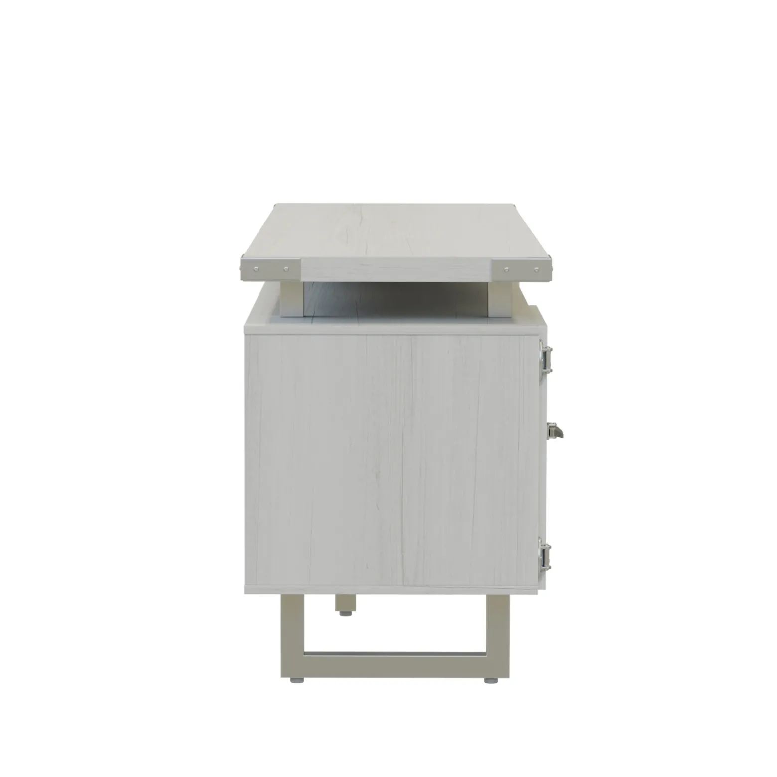Mirella Low Wall Cabinet w/ Glass Doors - 72"Wx20"Dx29.5"H