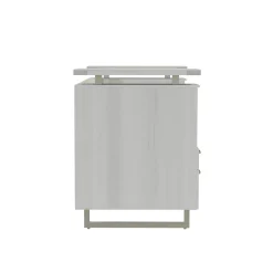 Mirella Reception Desk w/ Glass Countertop - 78