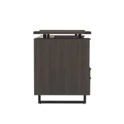Mirella Reception Desk with Glass Countertop - 78