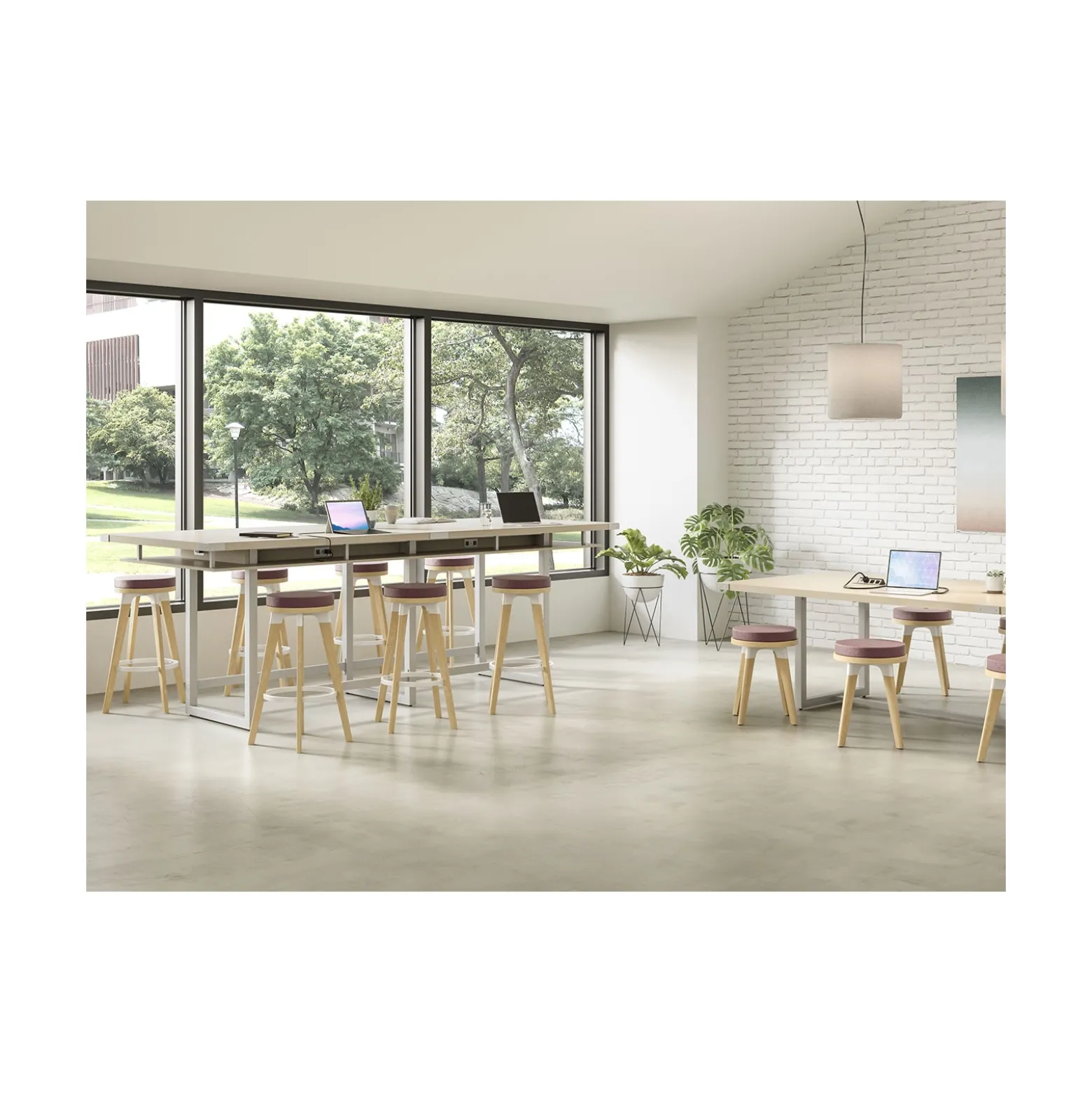 Mirella Standing Height Conference Table - 12' ft