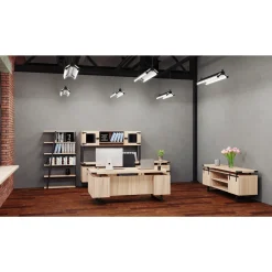 Mirella Storage Hutch w/ Glass Doors - 72"Wx15"Dx38"H
