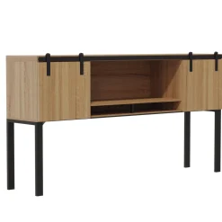 Mirella Storage Hutch w/ Sliding Wood Doors - 72