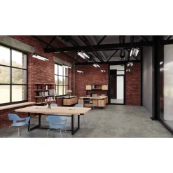 Mirella Storage Hutch w/ Sliding Wood Doors - 72