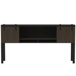 Mirella Storage Hutch w/ Sliding Wood Doors - 72