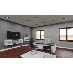Mirella Wall-Mounted Hutch with Glass Doors - 72