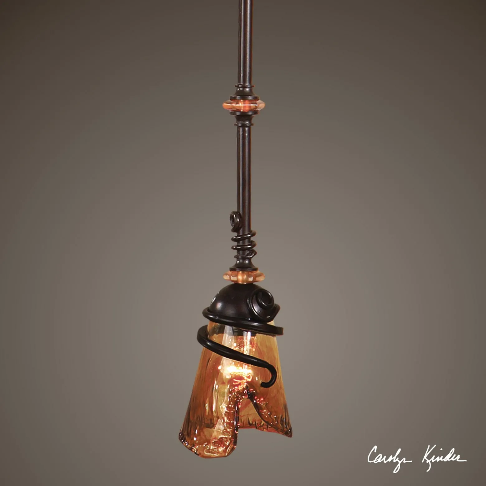 Mixed Materials Mini Pendant Light
