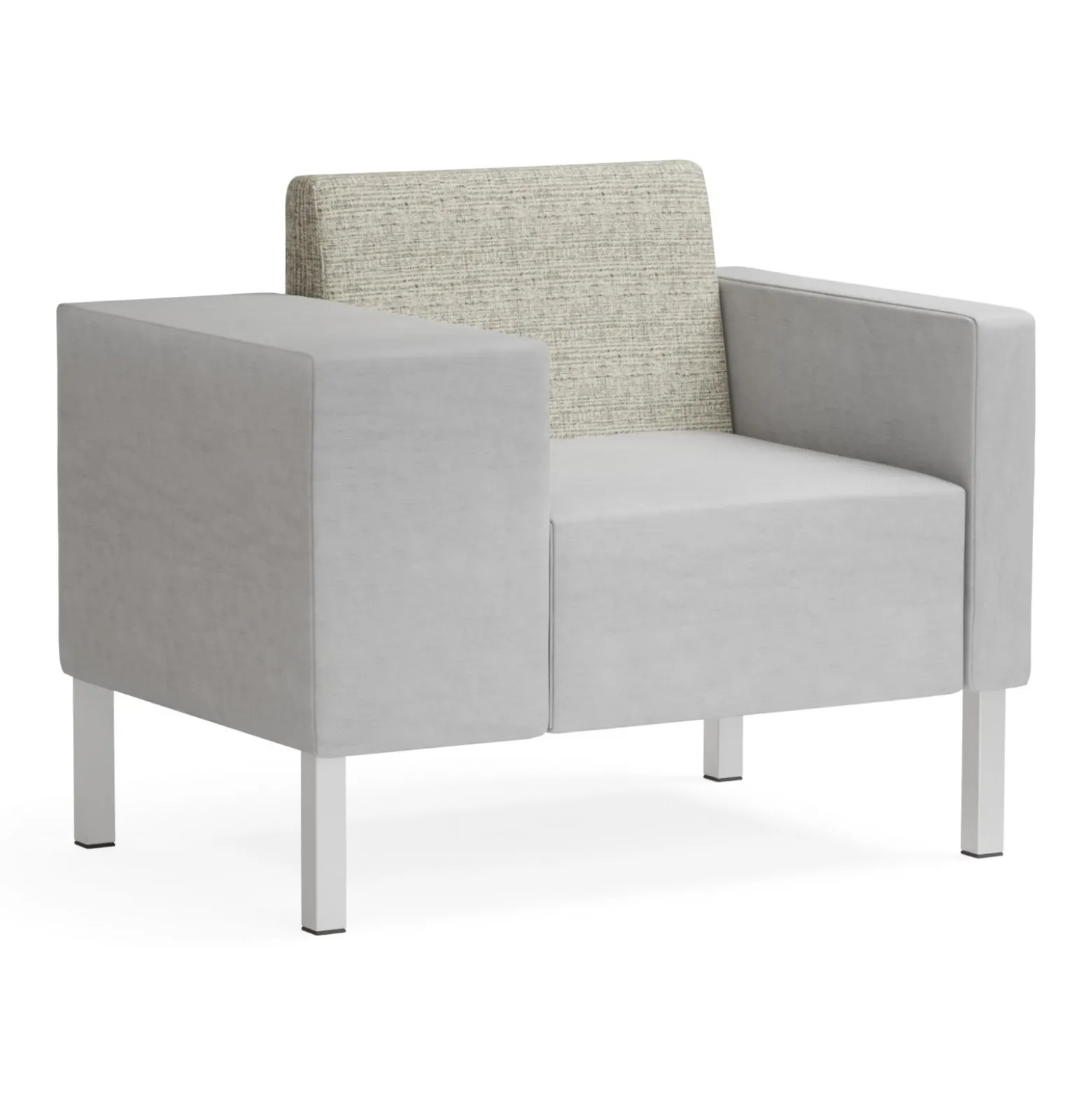 Mixer Modular Guest Chair with Wide Right Arm