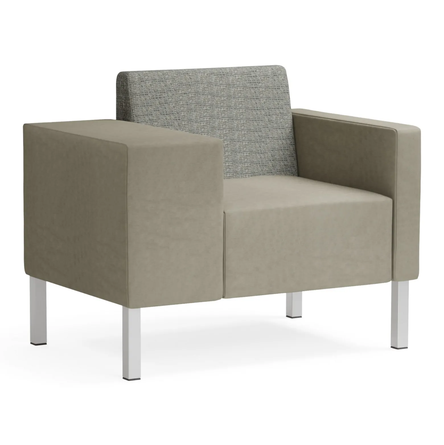 Mixer Modular Guest Chair with Wide Right Arm