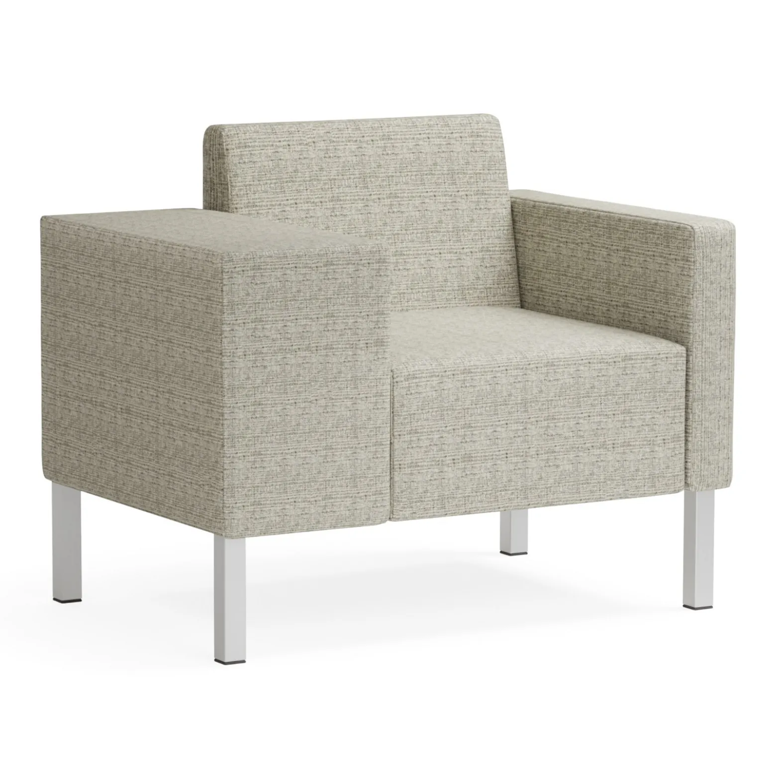 Mixer Modular Guest Chair with Wide Right Arm