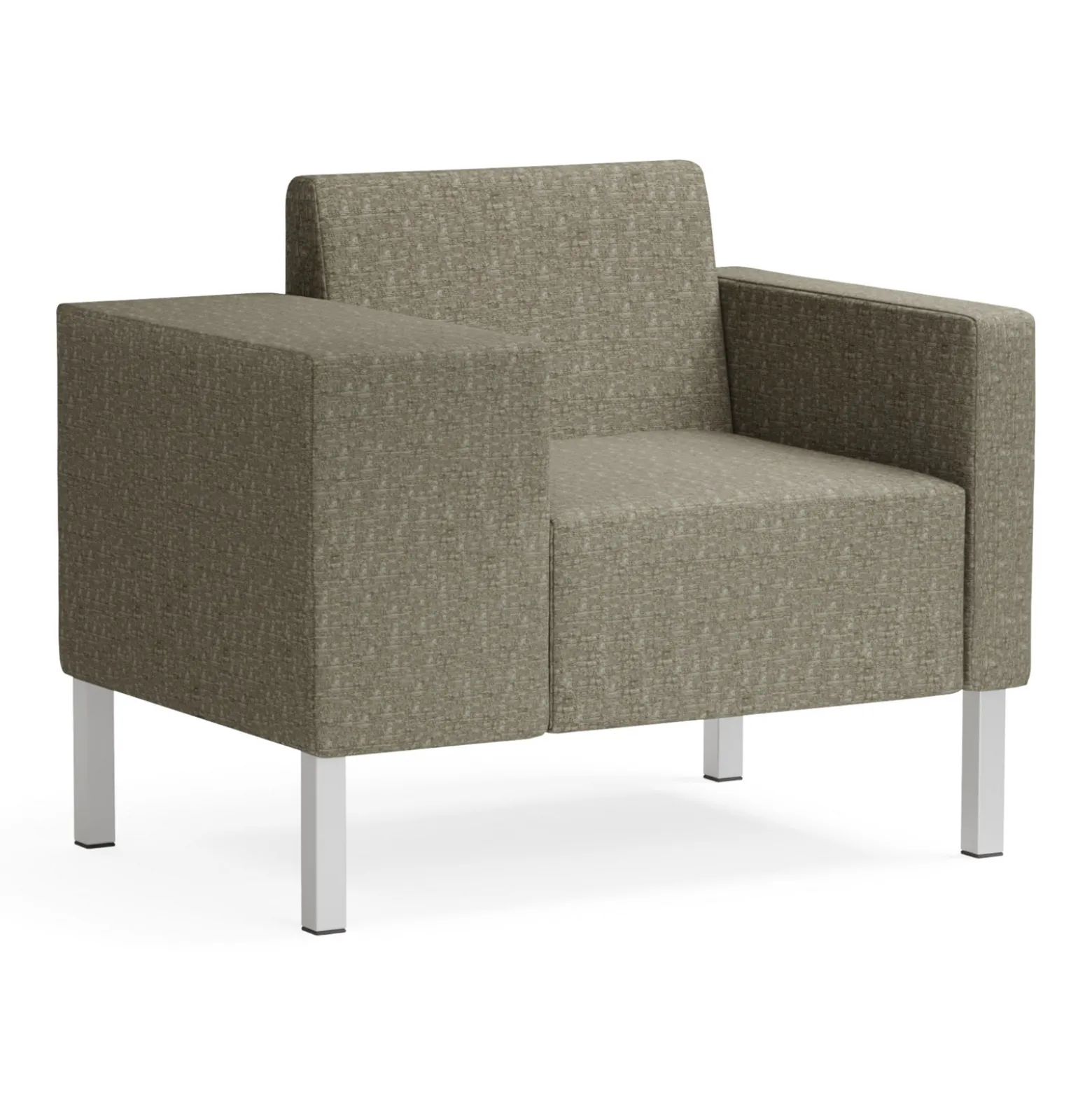 Mixer Modular Guest Chair with Wide Right Arm