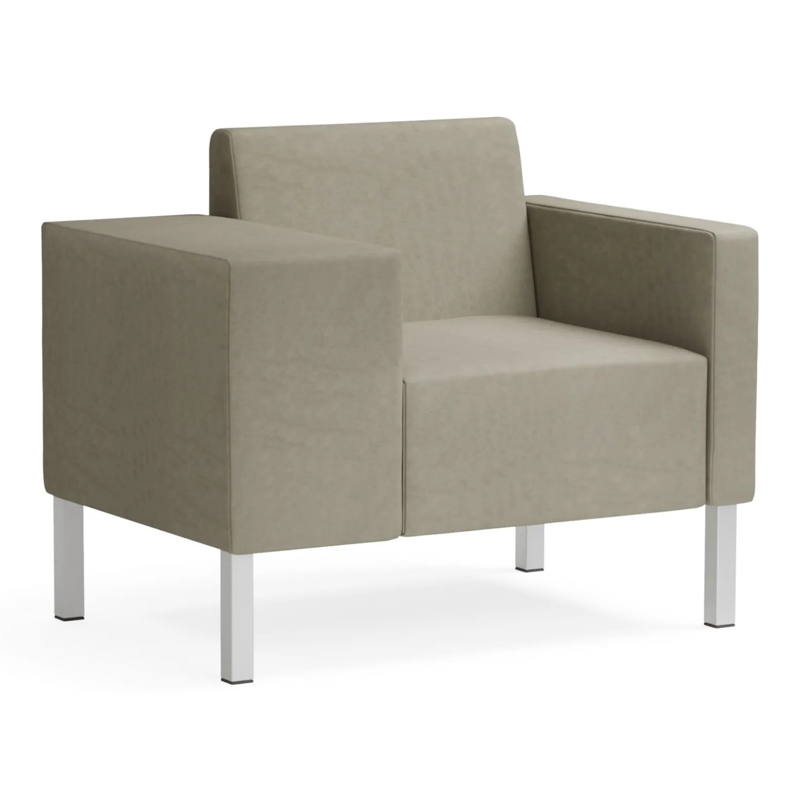 Mixer Modular Guest Chair with Wide Right Arm