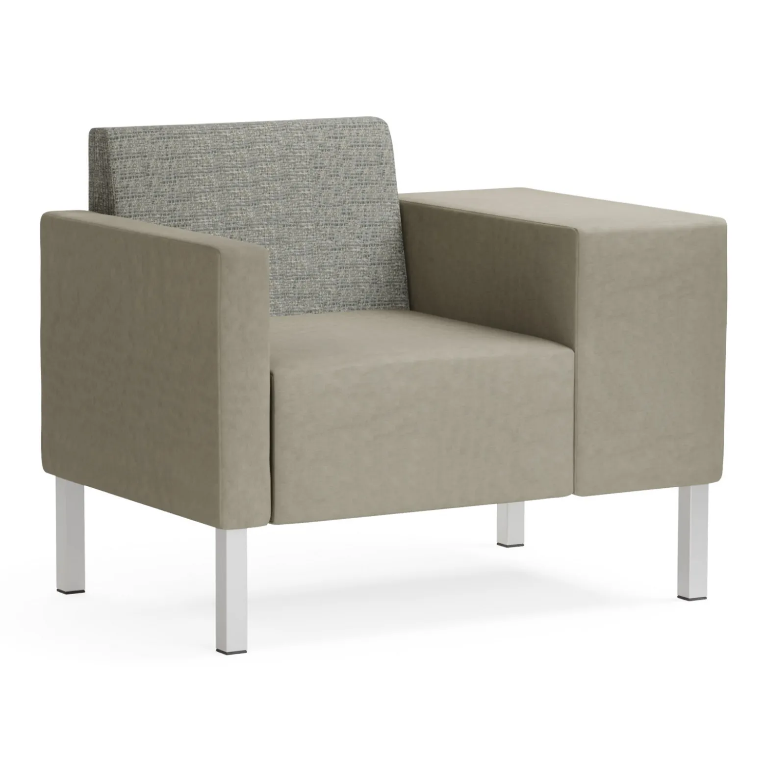 Mixer Modular Guest Chair with Wide Left Arm