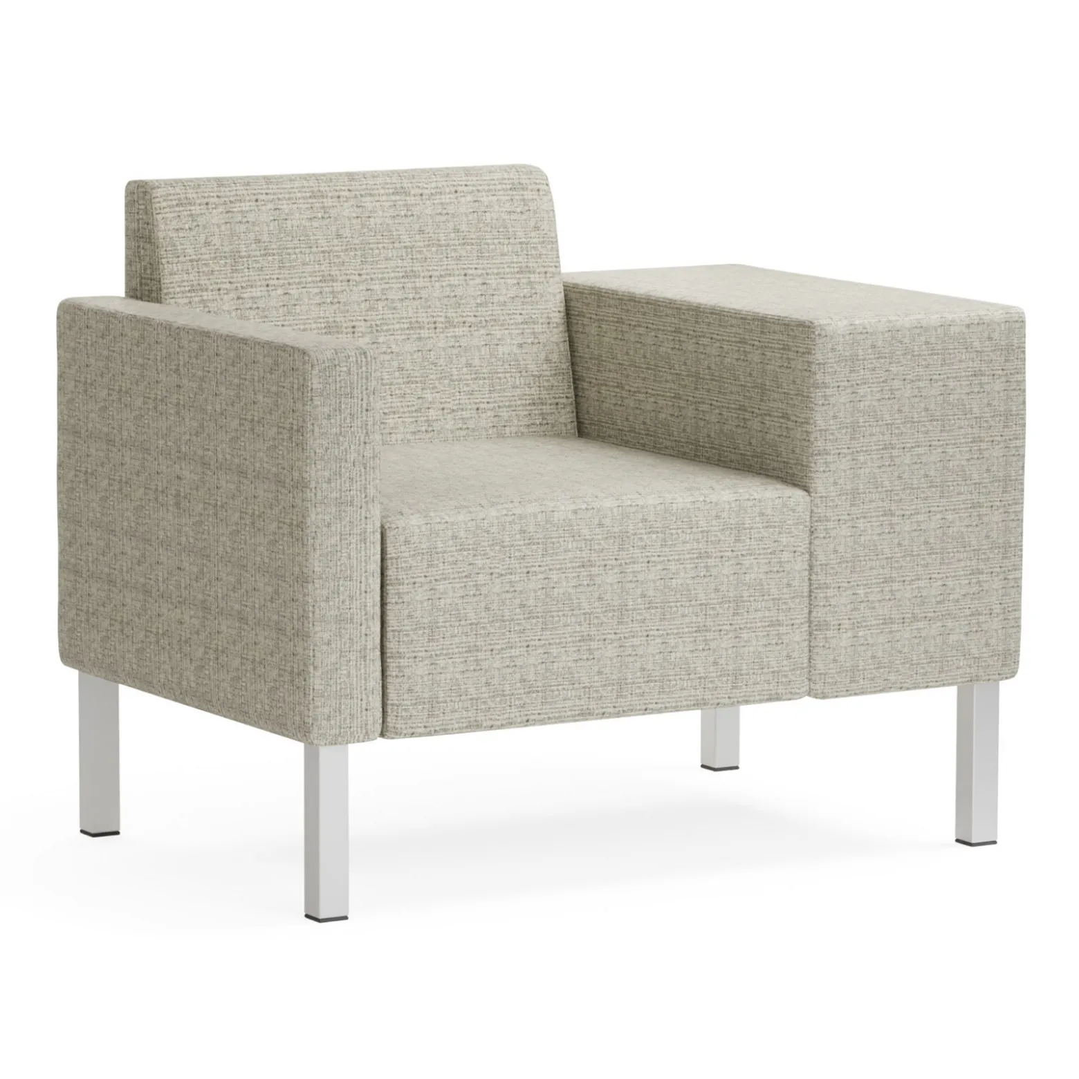 Mixer Modular Guest Chair with Wide Left Arm