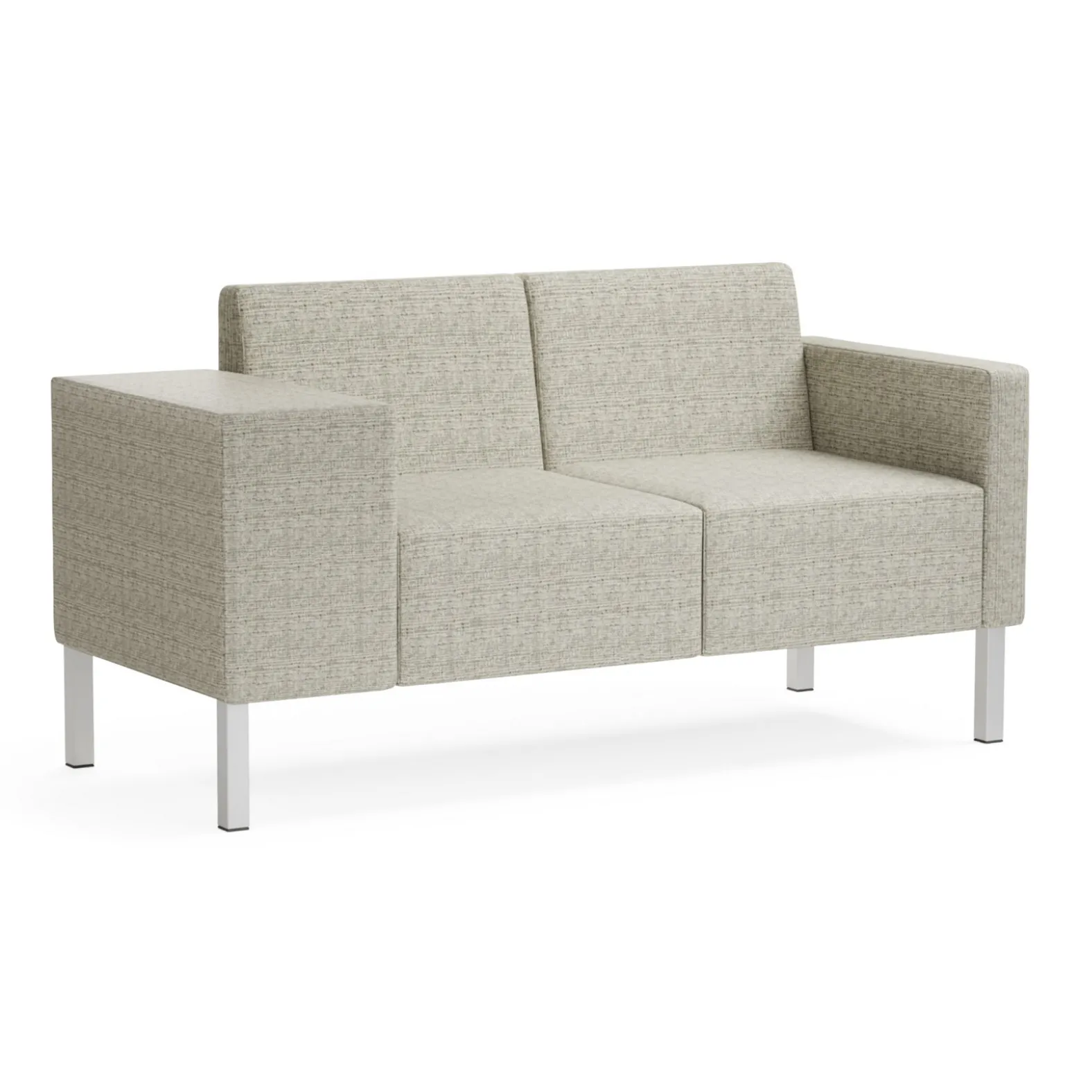 Mixer Modular Loveseat with Wide Right Arm