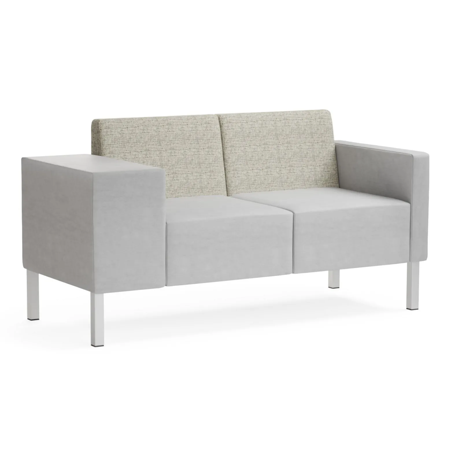 Mixer Modular Loveseat with Wide Right Arm