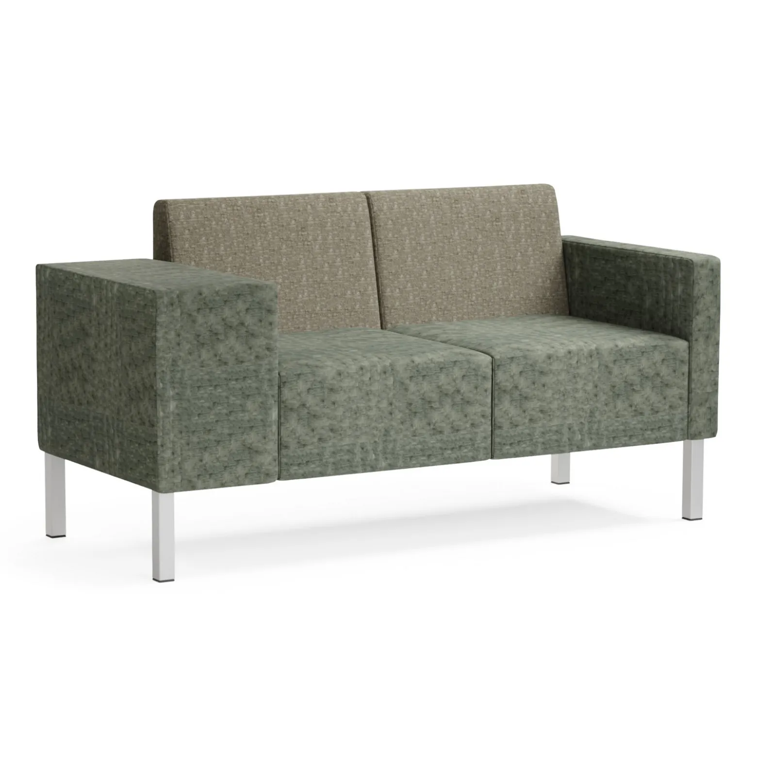 Mixer Modular Loveseat with Wide Right Arm