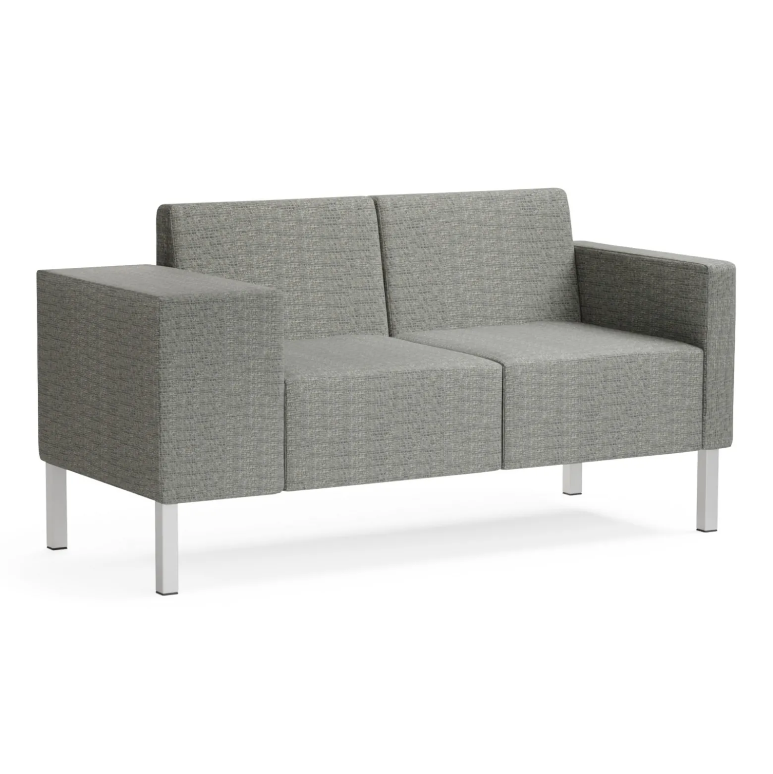 Mixer Modular Loveseat with Wide Right Arm