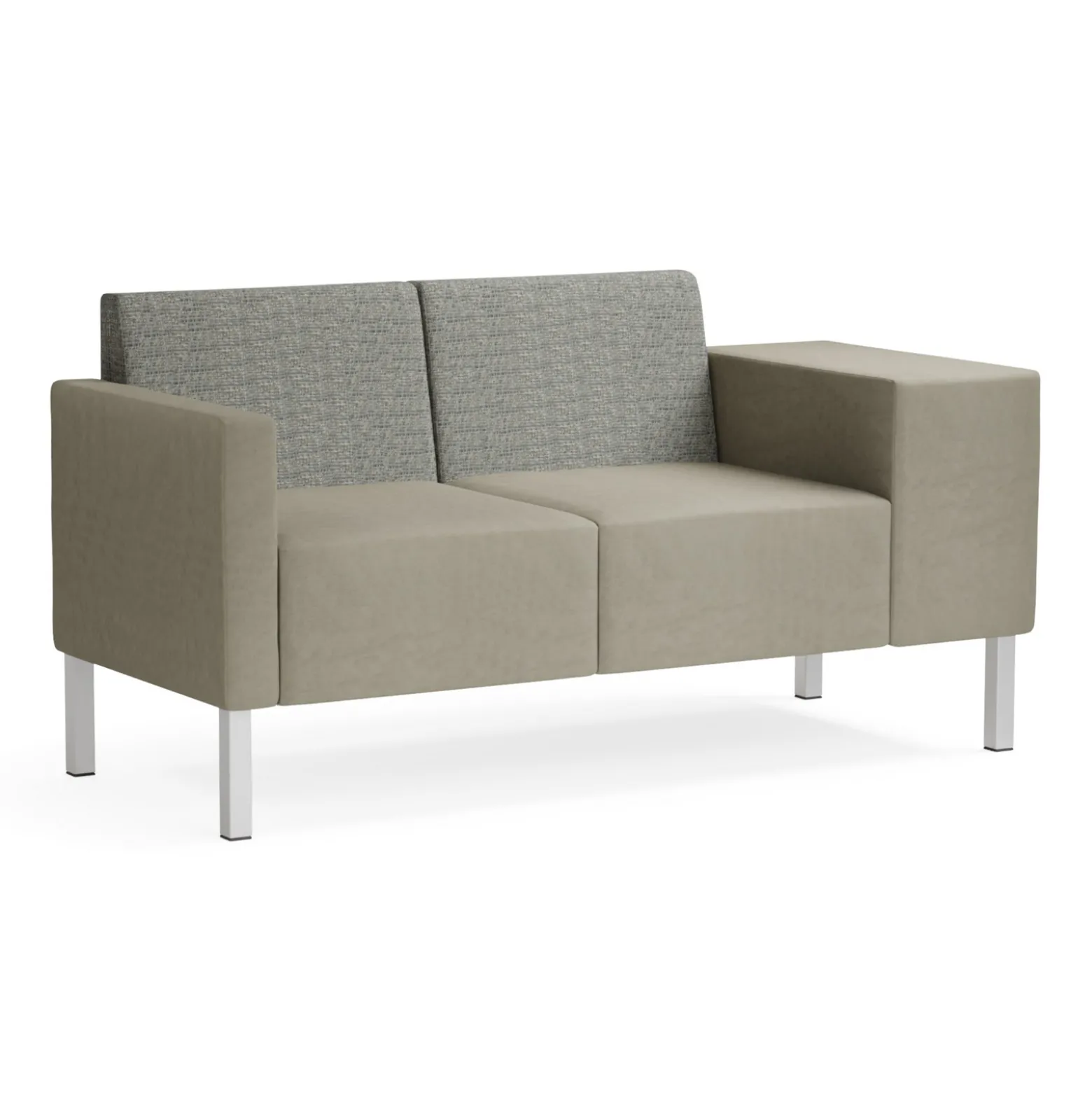 Mixer Modular Loveseat with Wide Left Arm
