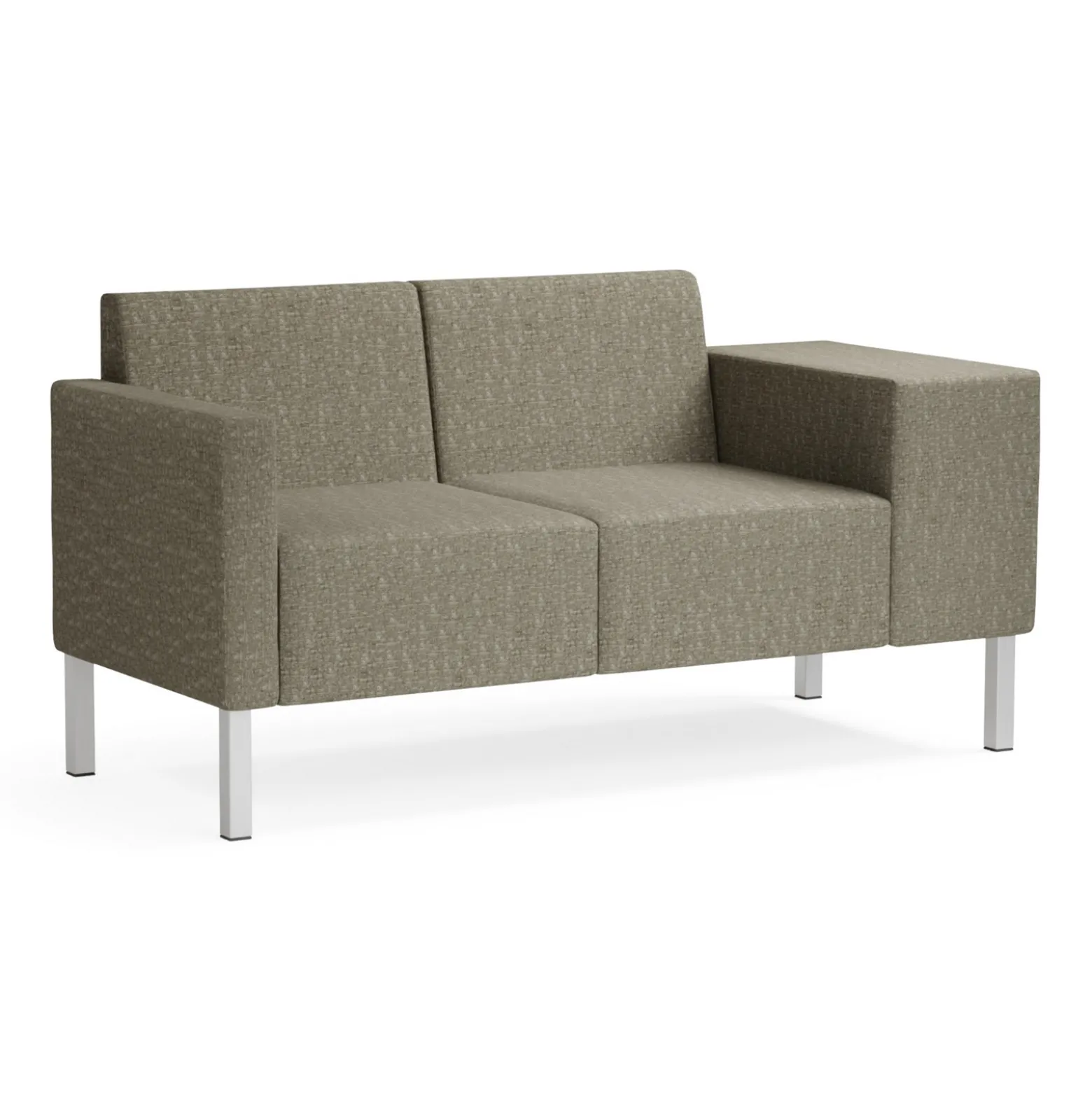 Mixer Modular Loveseat with Wide Left Arm