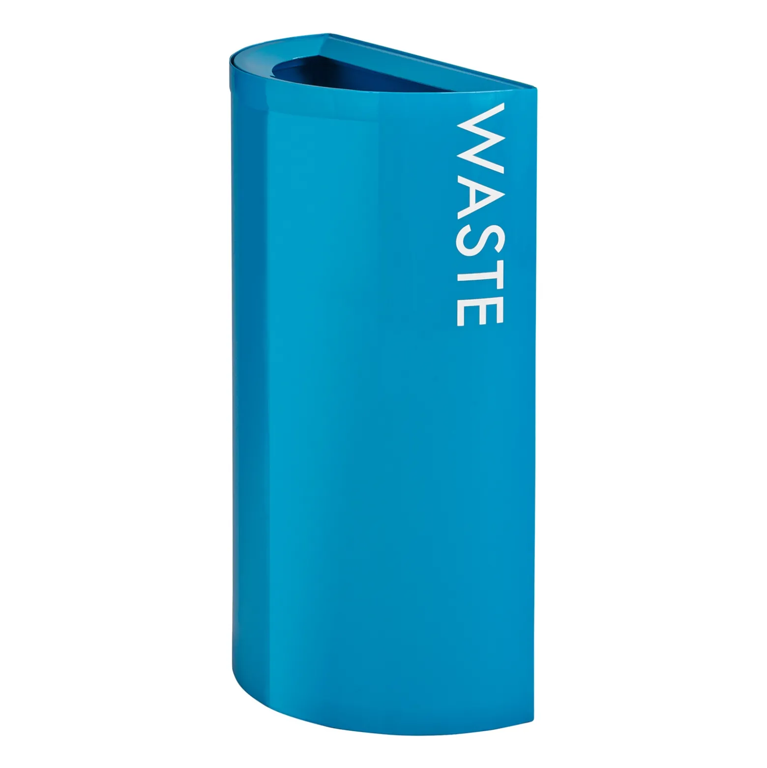 Mixx Recycle and Trash Receptacle, 1/2-Round - 23 Gallon