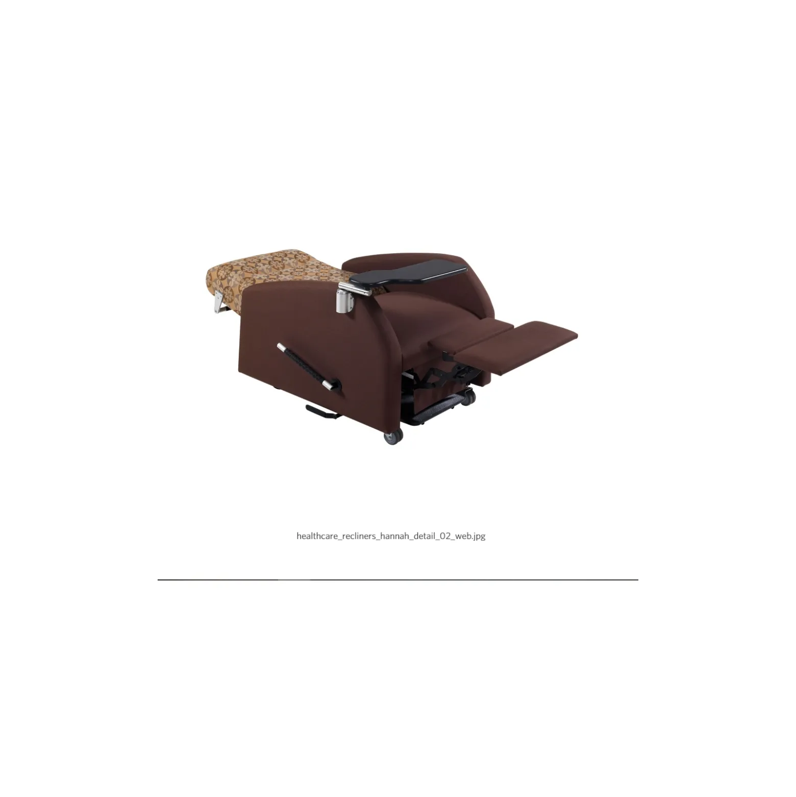 Mobile Bariatric Patient Recliner with Trendelenburg Tilt in Vinyl