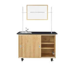 Mobile Biology Lab Demonstration Table with Sink