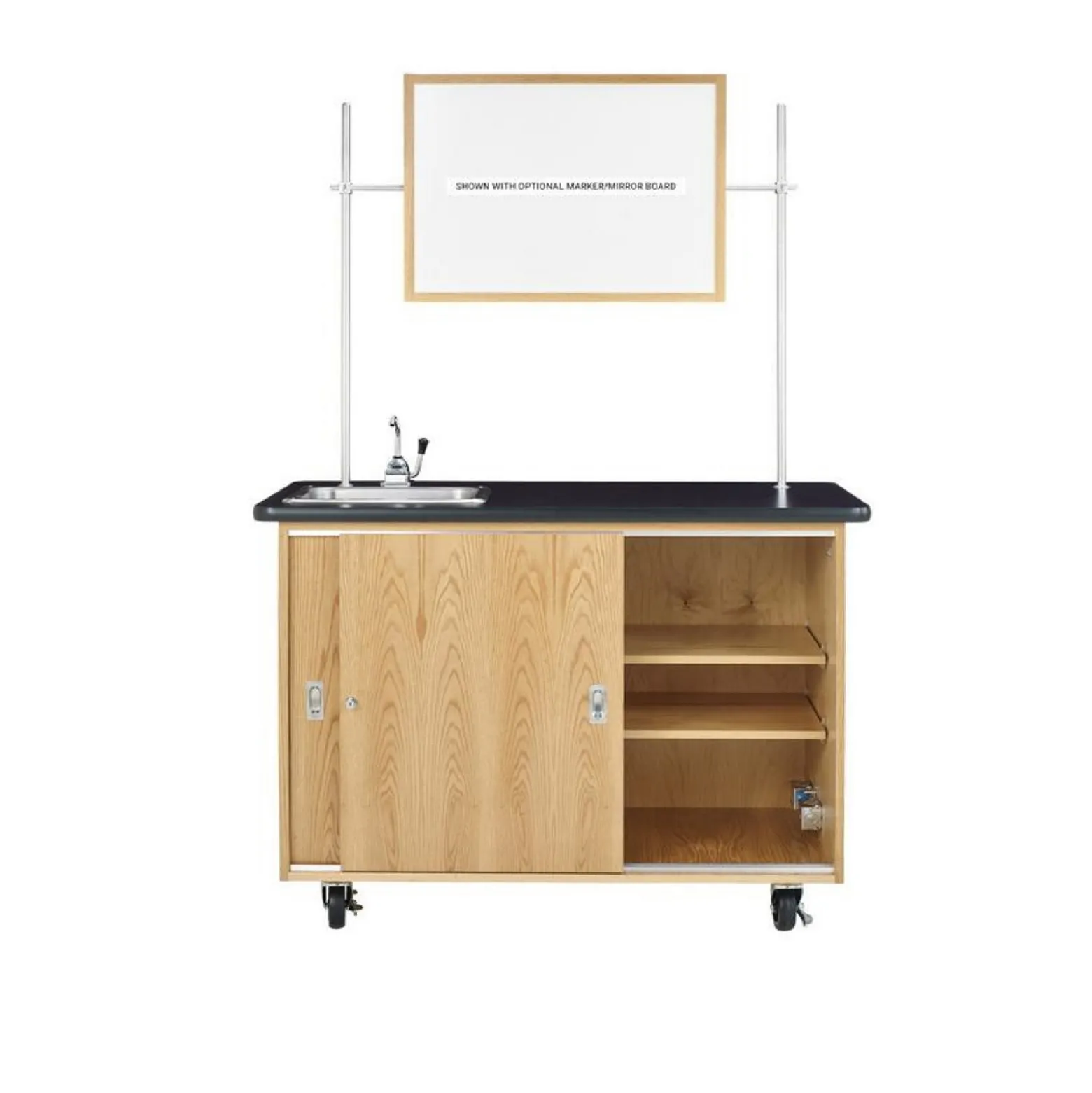 Mobile Biology Lab Demonstration Table with Sink
