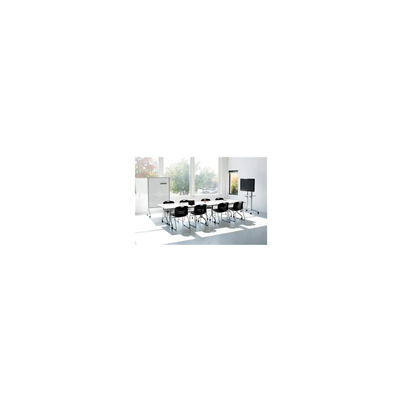 Mobile Double-Sided Magnetic Whiteboard - 42"W x 72"H