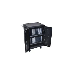 Mobile Lockable 24 Tablet Charging Cart- 40.175"H