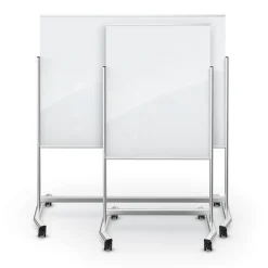Mobile Magnetic Glass Board 3'W x 4'H