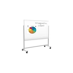 Mobile Magnetic Glass Whiteboard 6" x 4"