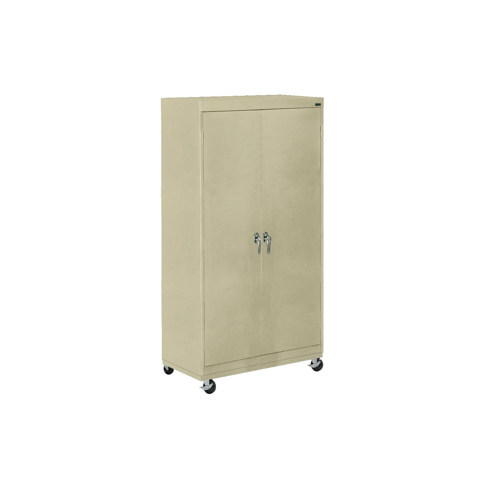 Mobile Six Shelf Storage Cabinet - 72.75"H