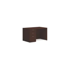 Mod Compact Single Pedestal Desk - 48"W x 30"D