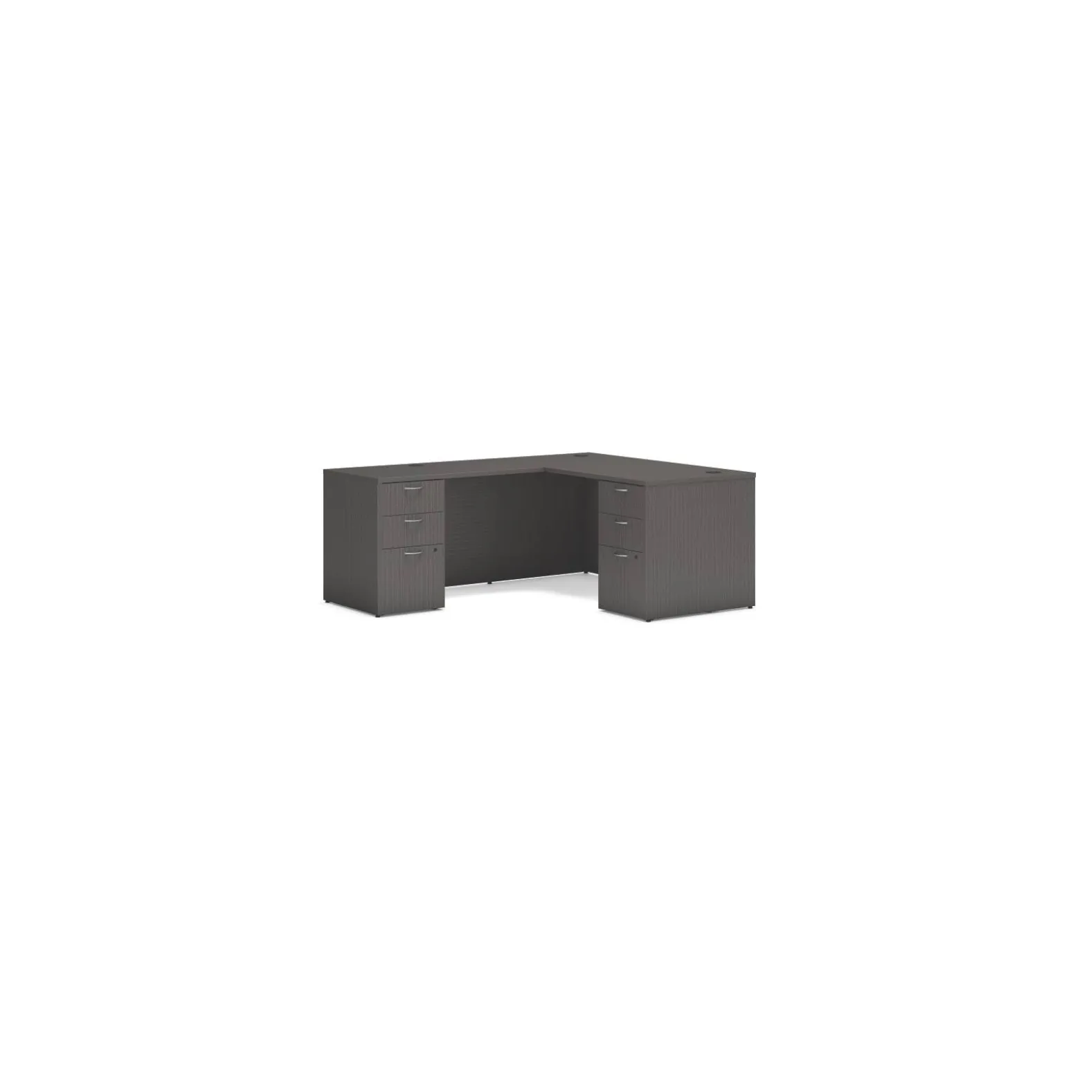 Mod Double Pedestal L-Shaped Desk - 60"W x 72"D