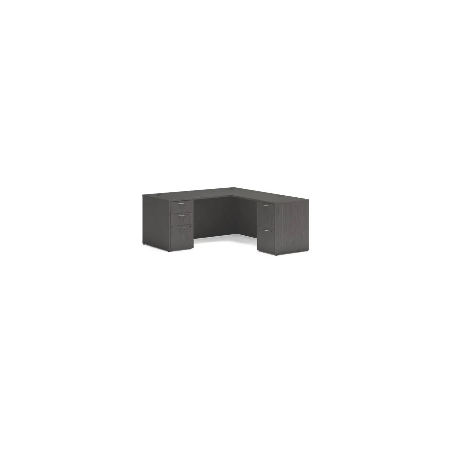 Mod Double Pedestal L-Shaped Desk - 66"W x 72"D