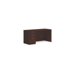 Mod Single Pedestal Credenza Desk - 60"W x 24"D