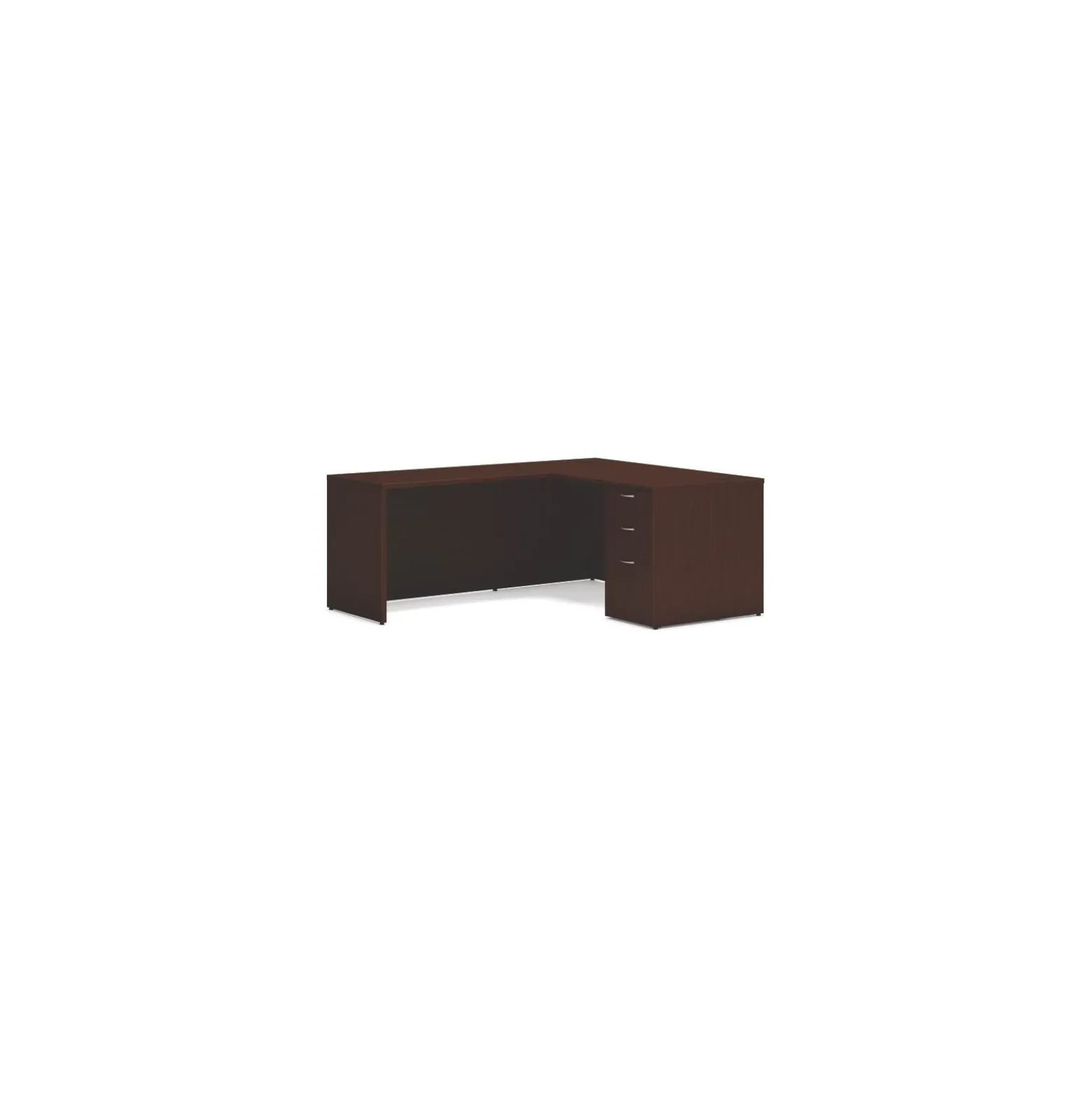 Mod Single Pedestal L-Shaped Desk - 60"W x 72"D