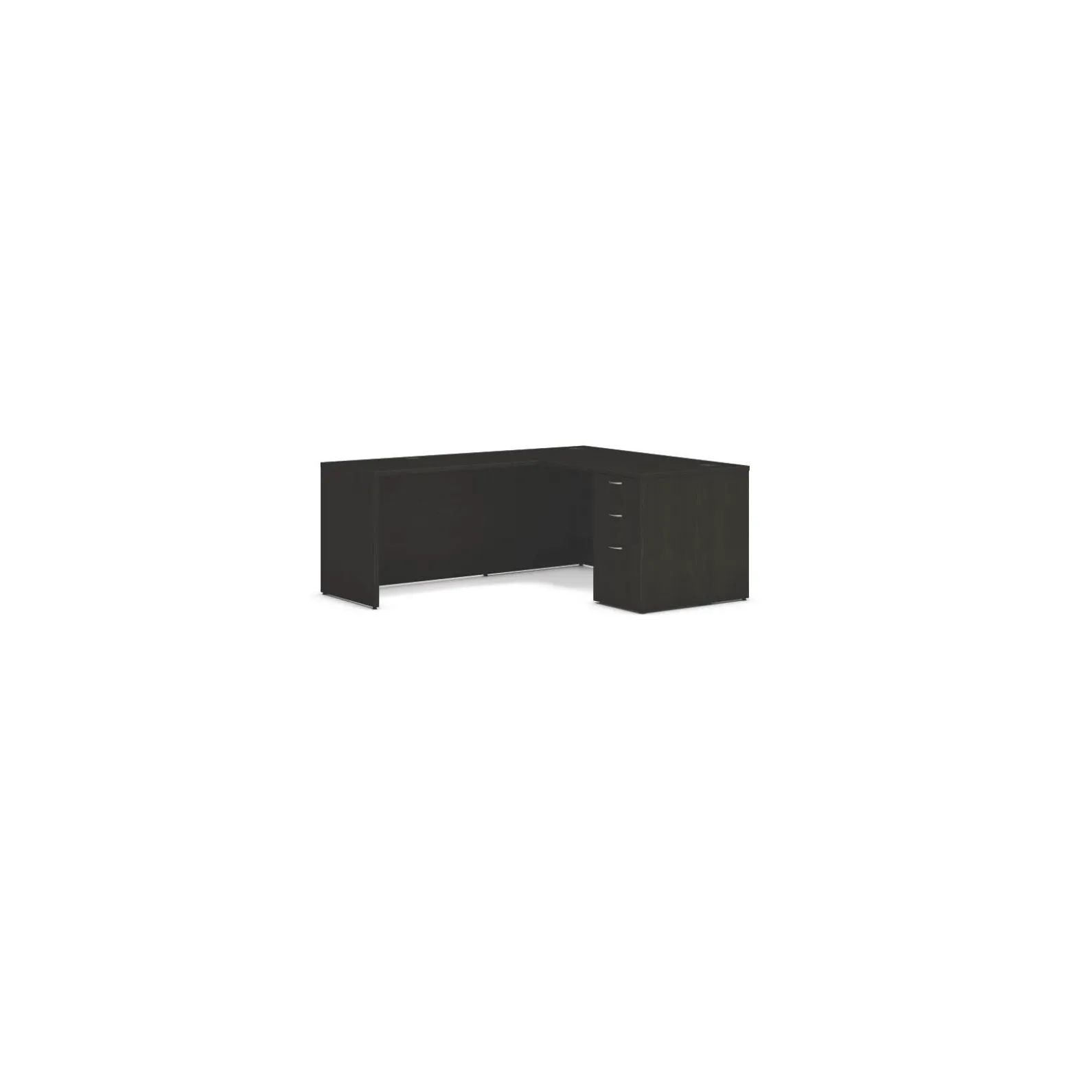 Mod Single Pedestal L-Shaped Desk - 60"W x 72"D